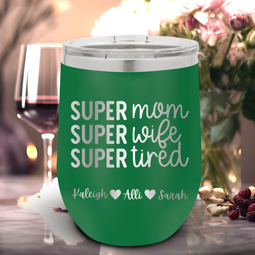 Personalized Super Wife Wine Tumbler for her, Customized Gifts for Women by Groovy Girl Gifts