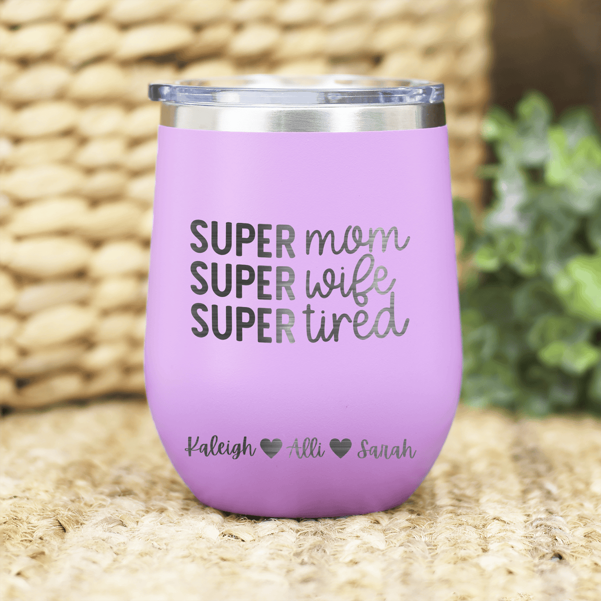Personalized Super Wife Wine Tumbler for her, Customized Gifts for Women by Groovy Girl Gifts