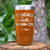 Orange Teacher Tumbler With Teacher Mode On Design