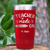 Red Teacher Tumbler With Teacher Mode On Design