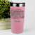 Salmon Teacher Tumbler With Teachers Cant Live On Apples Alone Design