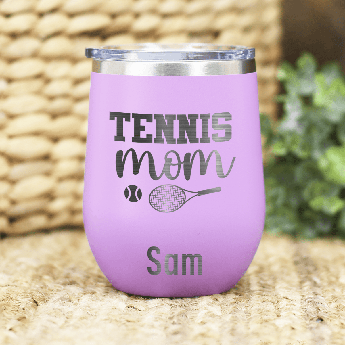 Personalized Tennis Mom Wine Tumbler for her, Customized Gifts for Women by Groovy Girl Gifts
