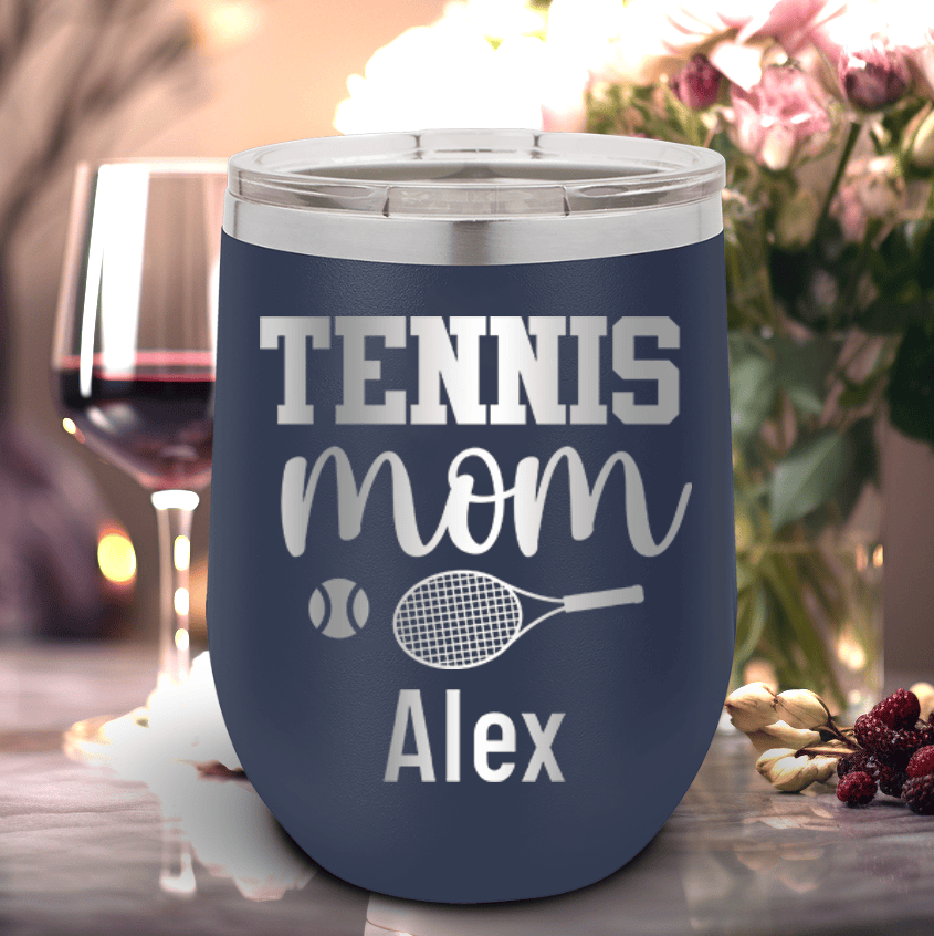 Personalized Tennis Mom Wine Tumbler for her, Customized Gifts for Women by Groovy Girl Gifts