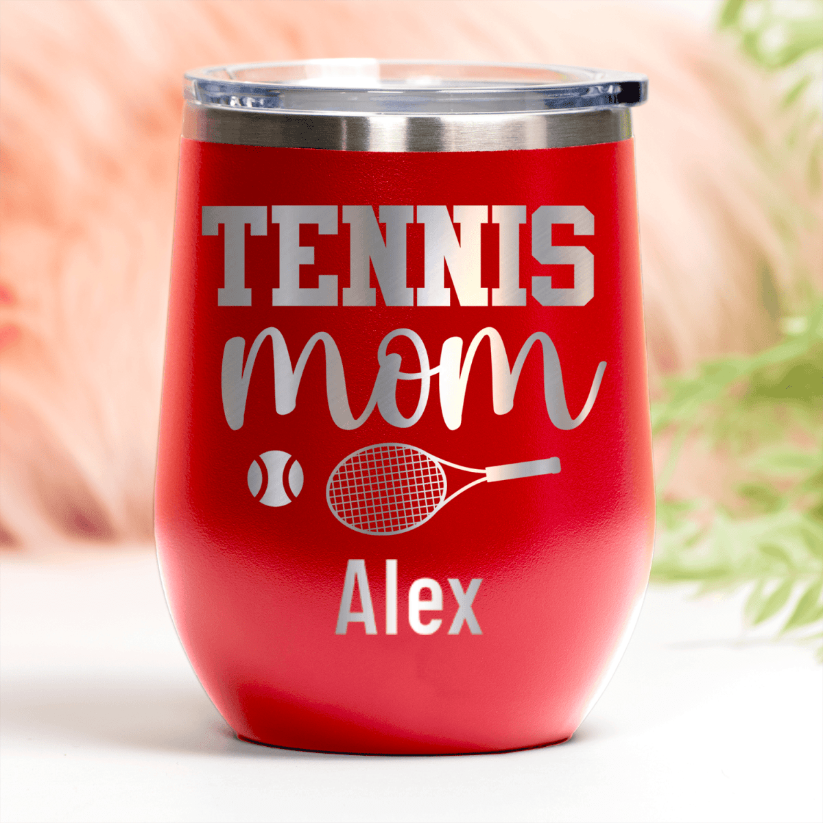 Personalized Tennis Mom Wine Tumbler for her, Customized Gifts for Women by Groovy Girl Gifts