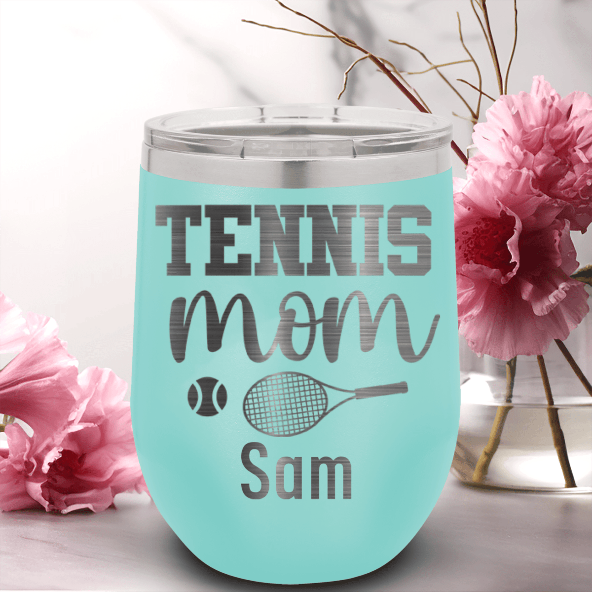 Personalized Tennis Mom Wine Tumbler for her, Customized Gifts for Women by Groovy Girl Gifts