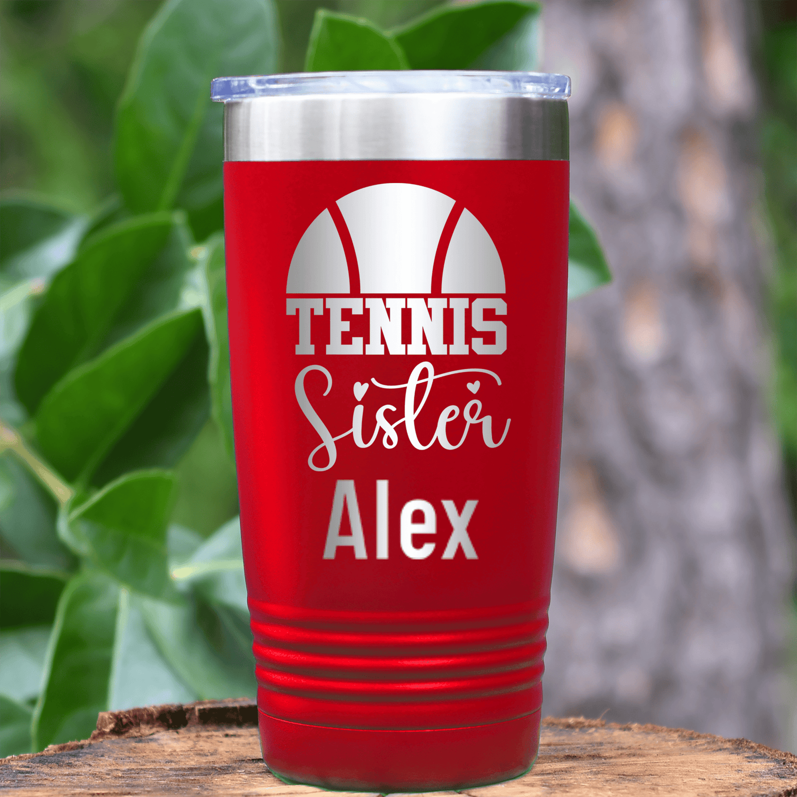 Blue Tennis For Her Tumbler With Tennis Sister Design