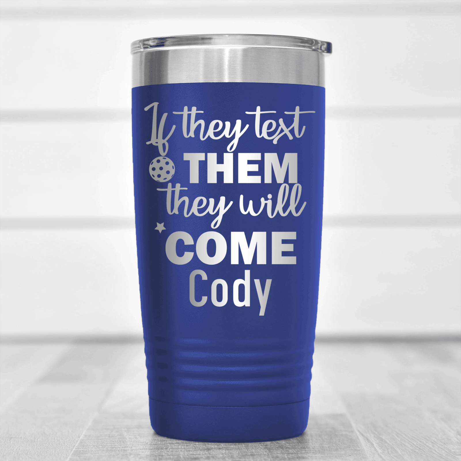 Maroon Pickleball Tumbler With Text Pickle Design