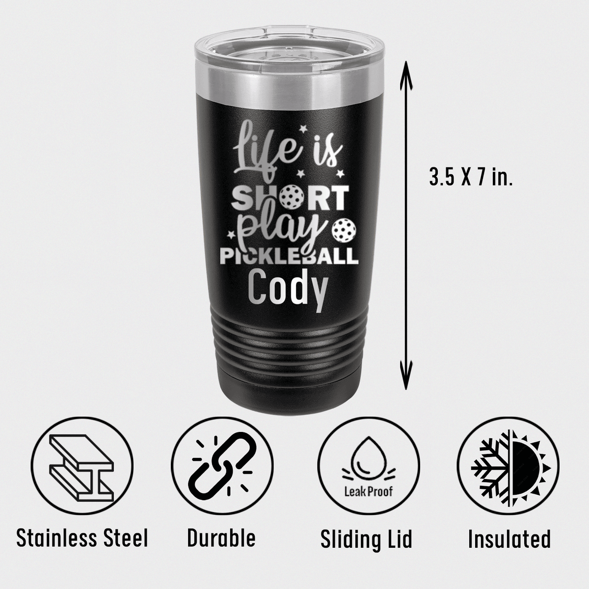 Personalized That Pickle Life Tumbler for her, Customized Gifts for Women by Groovy Girl Gifts