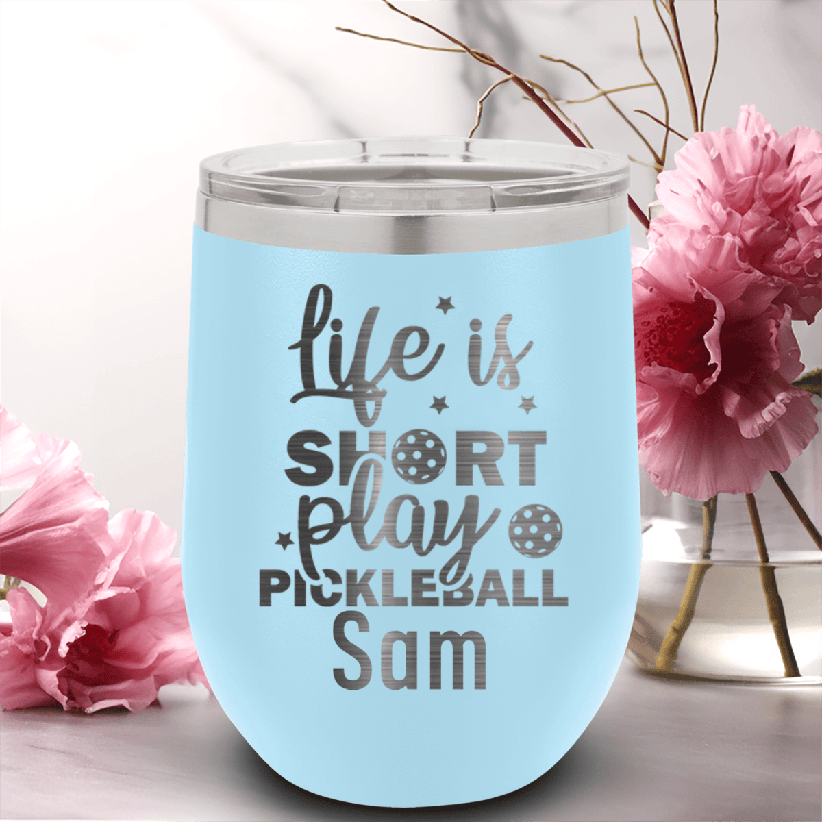 Personalized That Pickle Life Wine Tumbler for her, Customized Gifts for Women by Groovy Girl Gifts