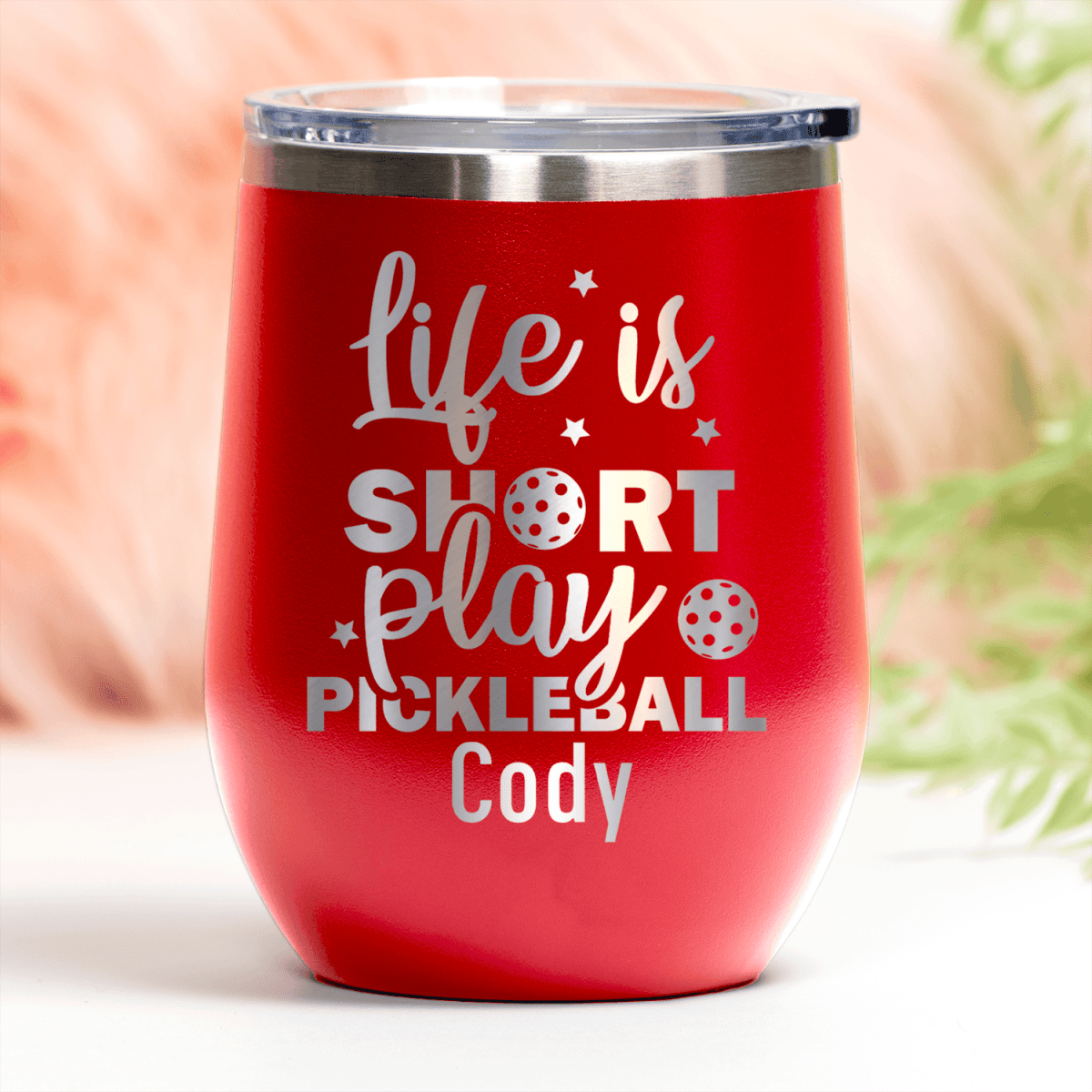 Personalized That Pickle Life Wine Tumbler for her, Customized Gifts for Women by Groovy Girl Gifts