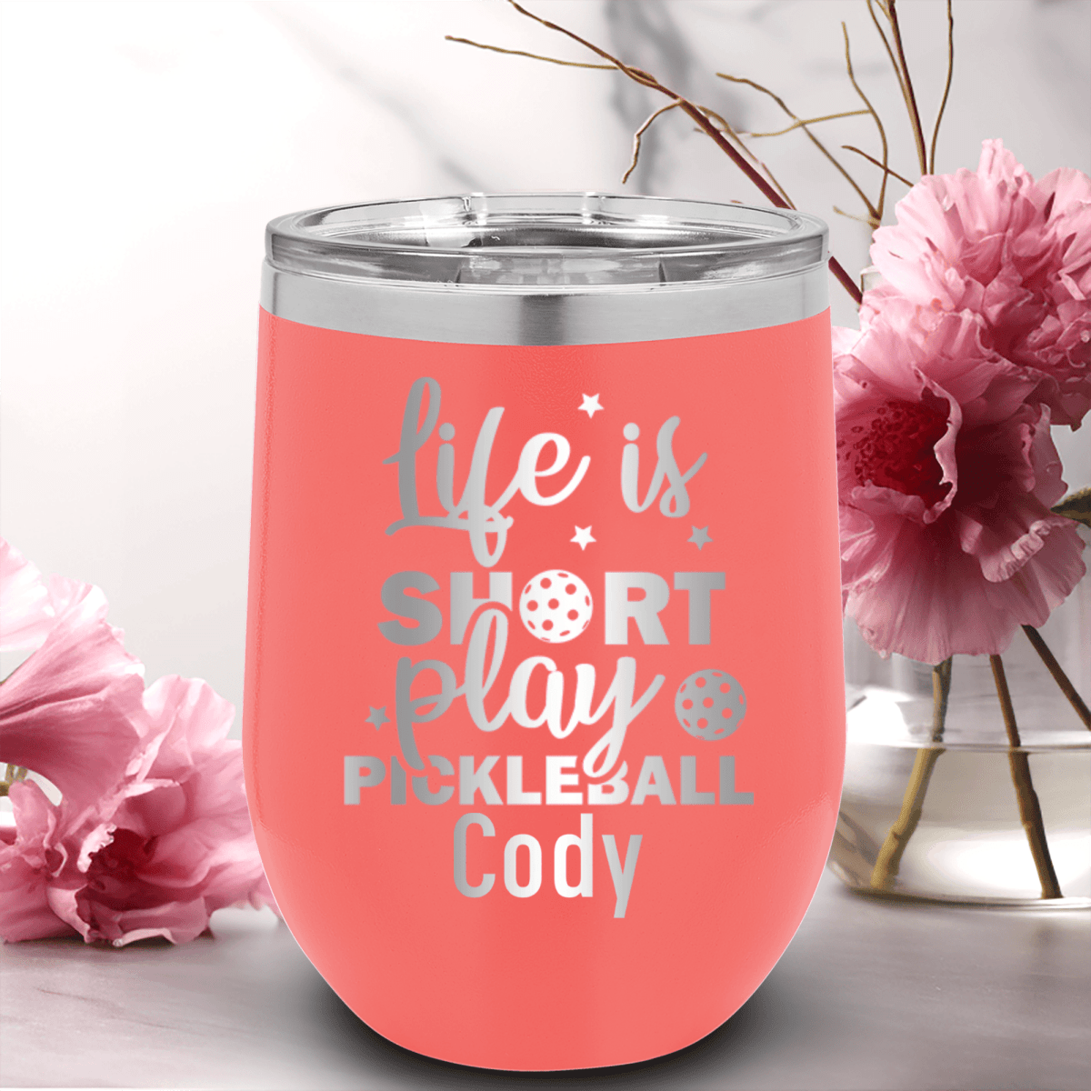 Personalized That Pickle Life Wine Tumbler for her, Customized Gifts for Women by Groovy Girl Gifts