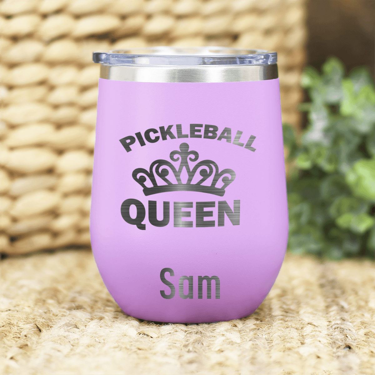 Personalized The Pickleball Queen Wine Tumbler for her, Customized Gifts for Women by Groovy Girl Gifts