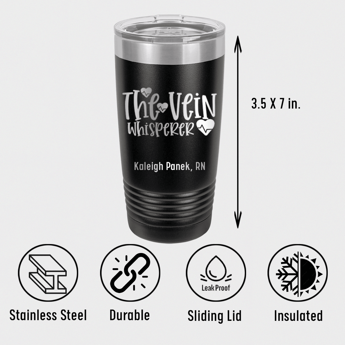 Personalized The Vein Whisperer Tumbler for her, Customized Gifts for Women by Groovy Girl Gifts