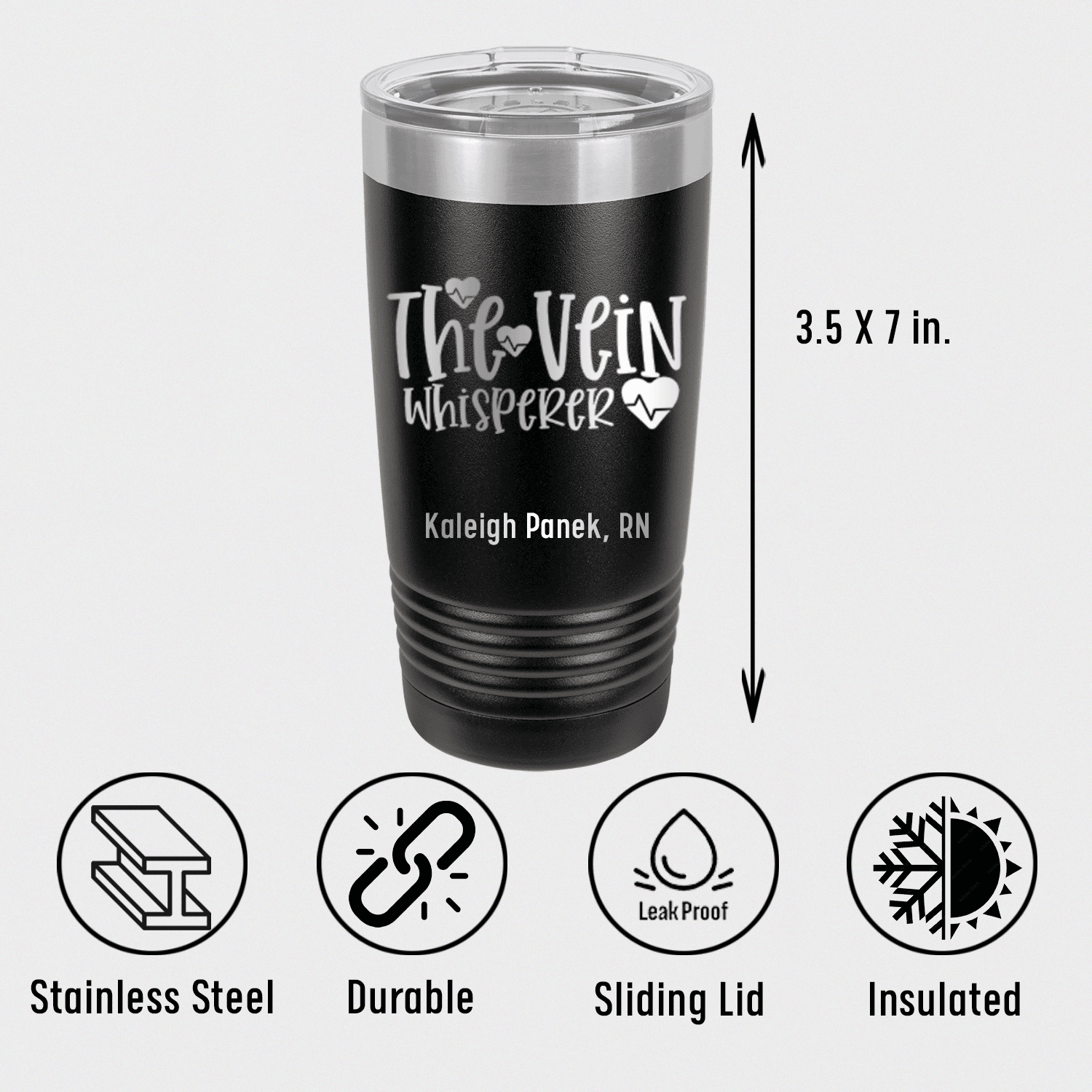 Personalized The Vein Whisperer Tumbler for her, Customized Gifts for Women by Groovy Girl Gifts