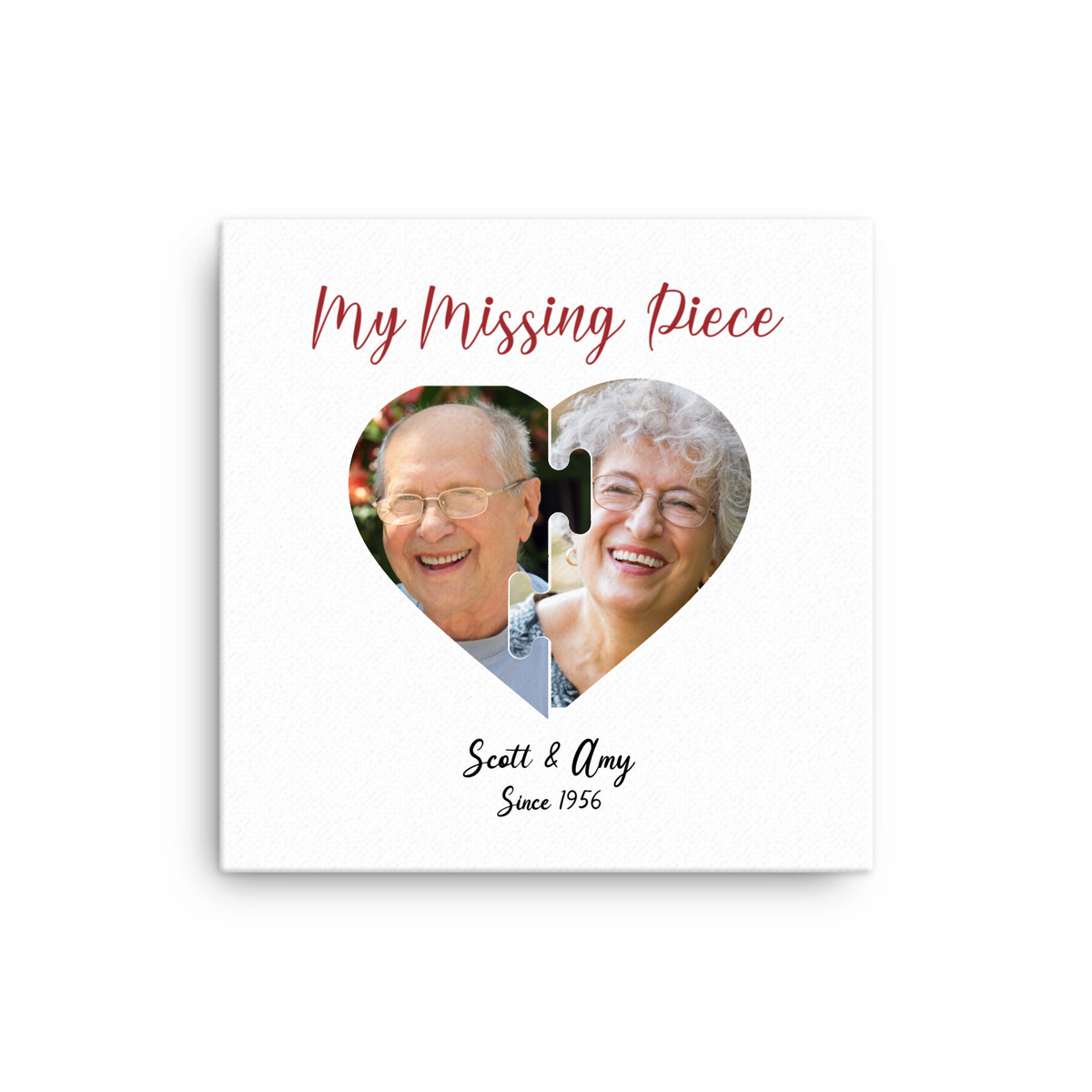 You Complete Me Puzzle Canvas