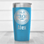 Light Blue Birthday Tumbler With Thirty Aged To Perfection Design