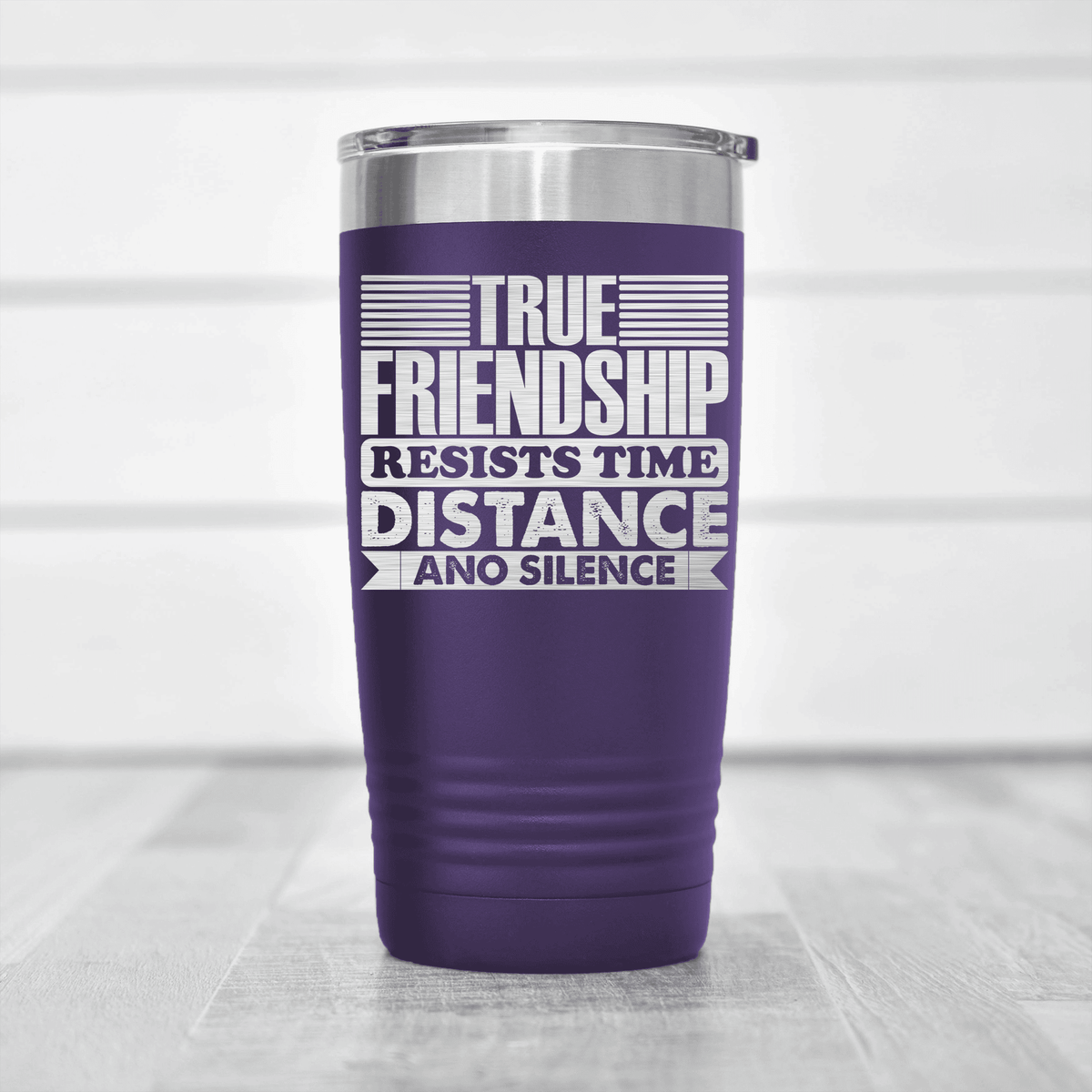 Purple Best Friend tumbler True Friendship Resists Time