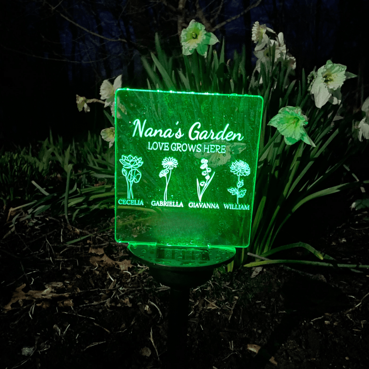 Personalized Radiant Love Garden Sign for her, Customized Gifts for Women by Groovy Girl Gifts