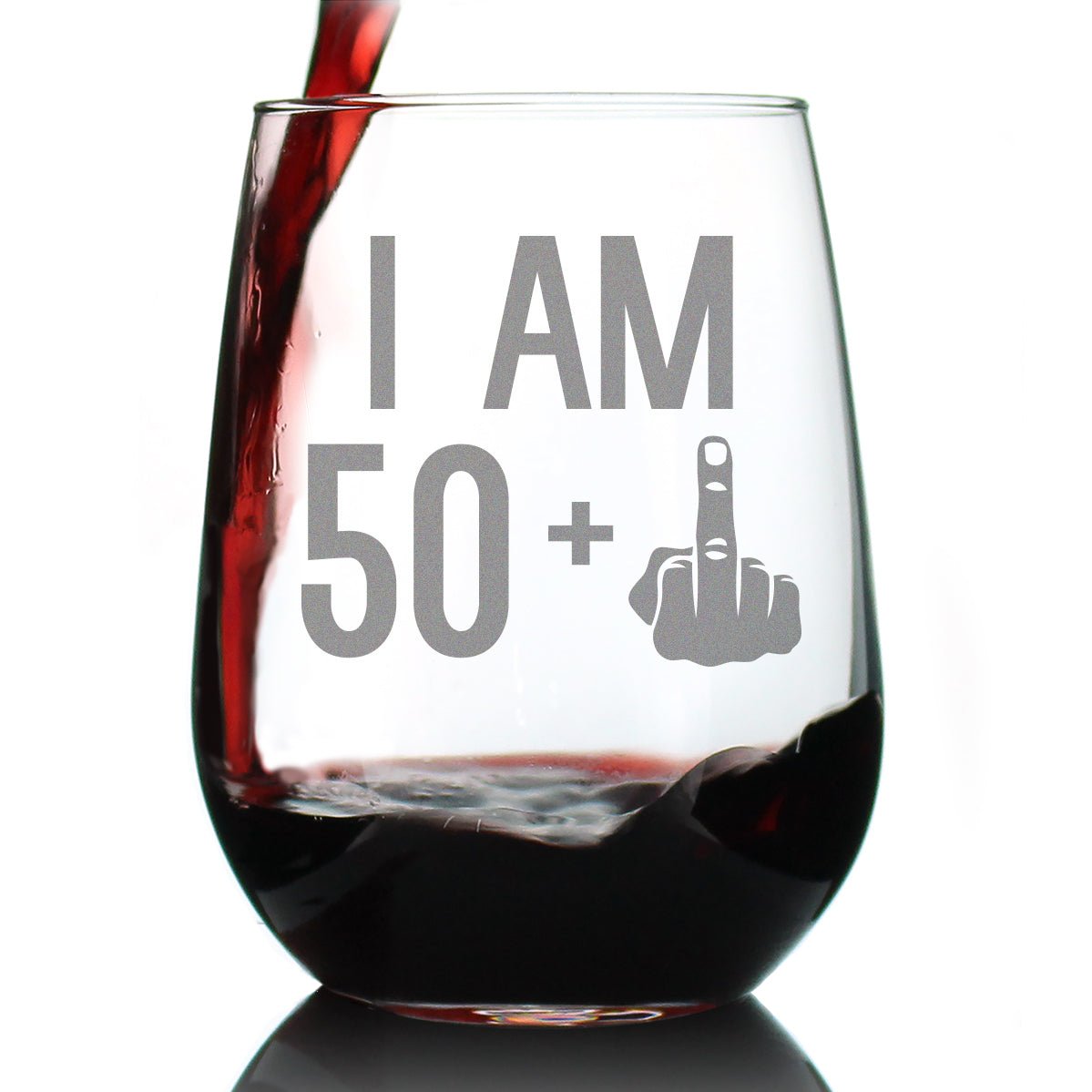 Personalized 51st Birthday Stemless Wine Glass for her, Customized Gifts for Women by Groovy Girl Gifts