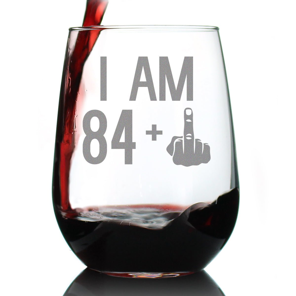 Personalized 85th Birthday Stemless Wine Glass for her, Customized Gifts for Women by Groovy Girl Gifts