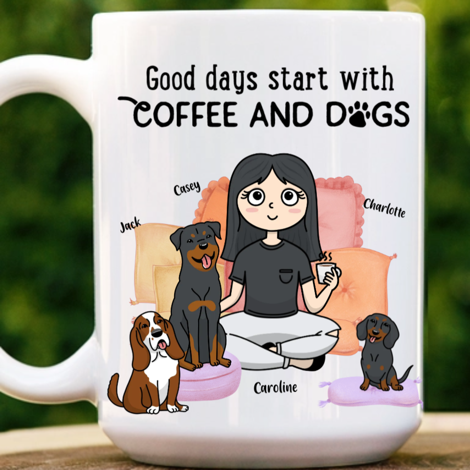 Dog Mom Personalized Coffee Mug