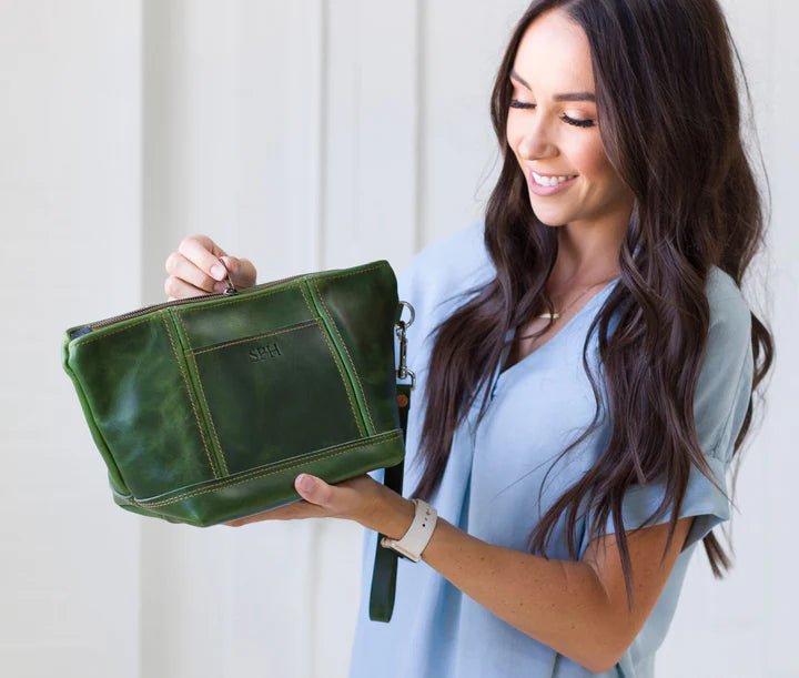 Luxe Leather Toiletry Bag