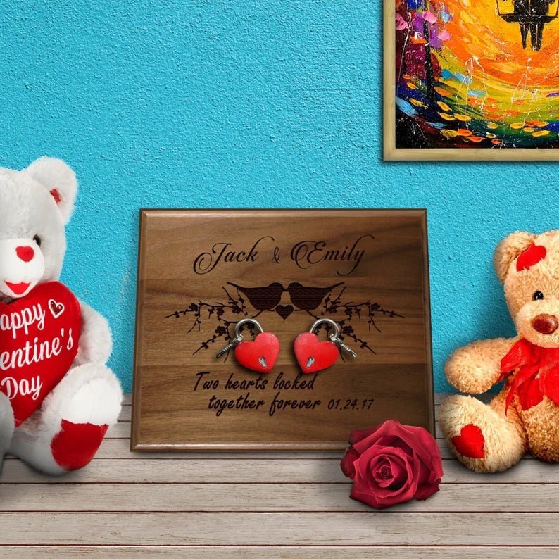 Anniversary Valentines Gift with Love Lock