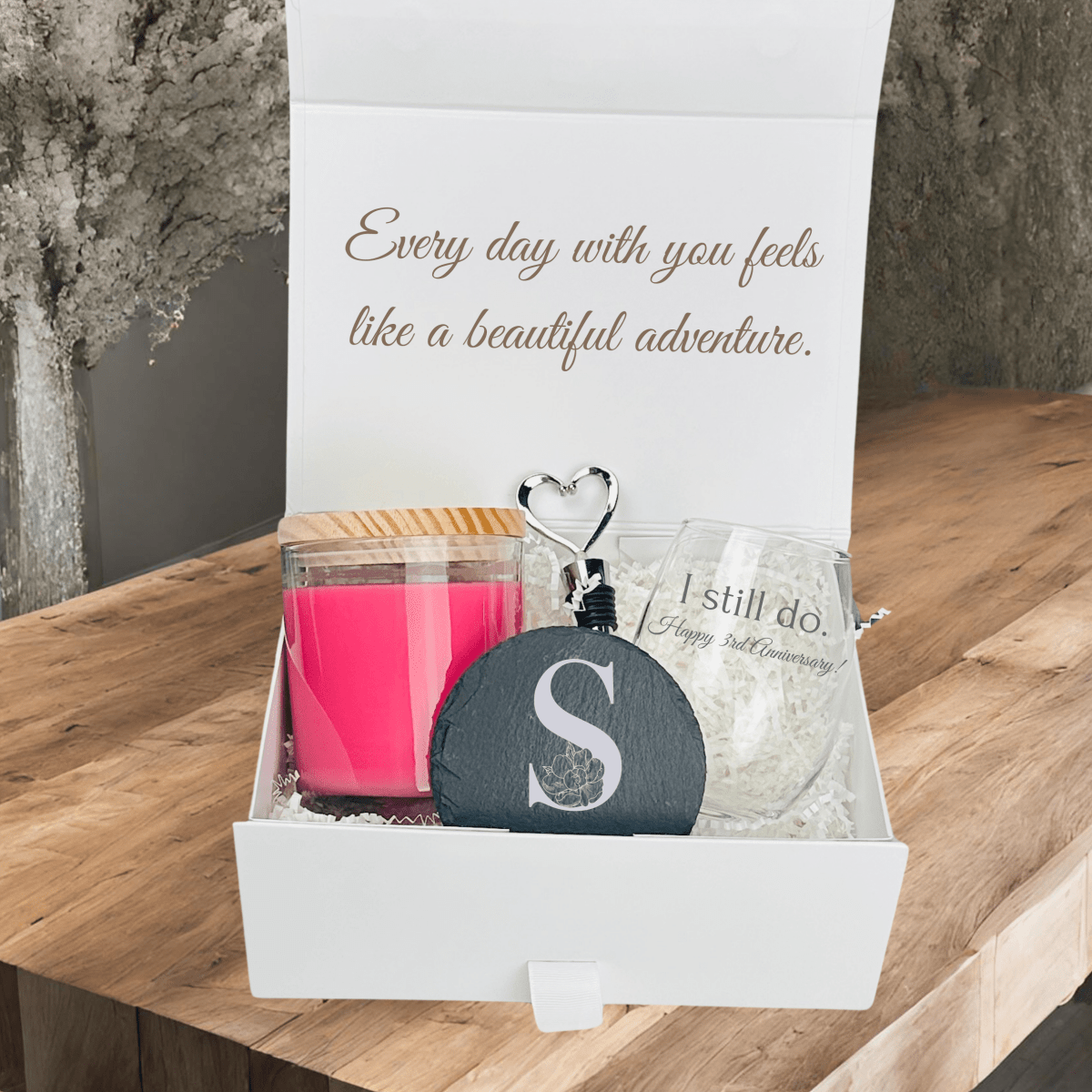 Personalized Love&#39;s Journey Keepsake Kit for her, Customized Gifts for Women by Groovy Girl Gifts