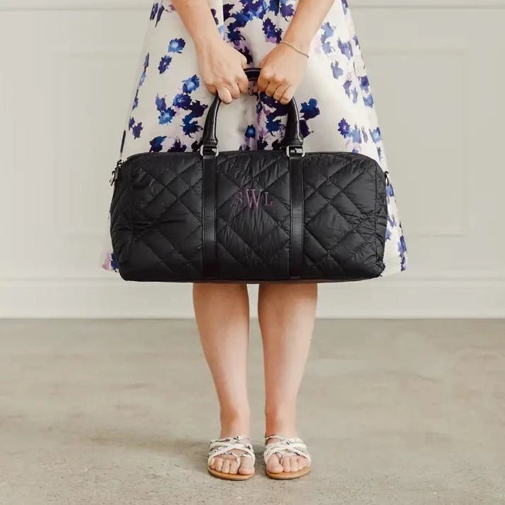 Bags &amp; Luggage - Women&#39;s Bags Black Quilted Weekender Travel Bag