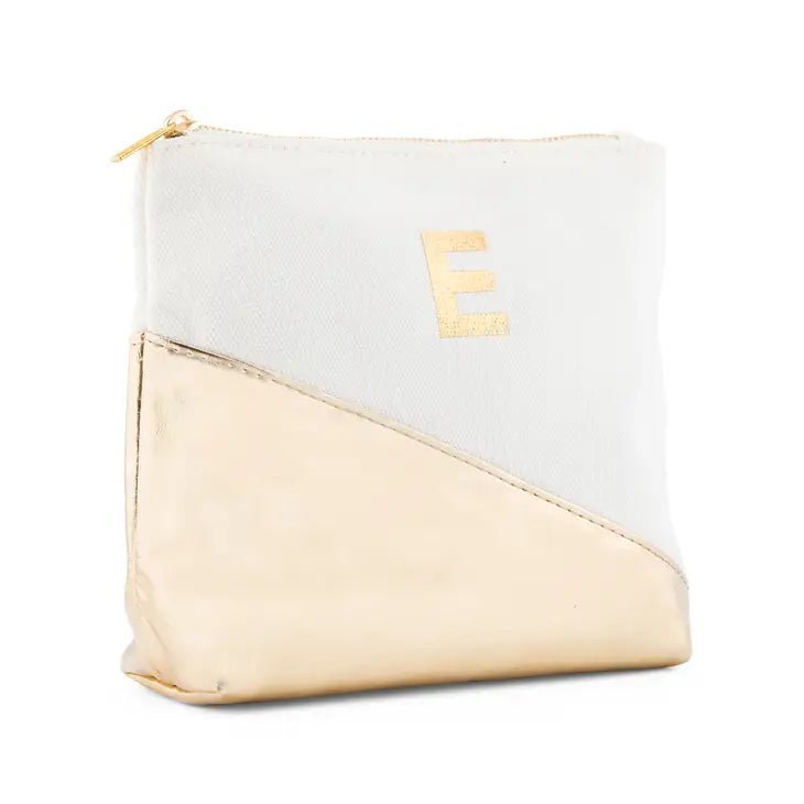 Bags &amp; Luggage - Women&#39;s Bags - Cosmetic Bags &amp; Cases Metallic Gold Dipped Makeup Bag