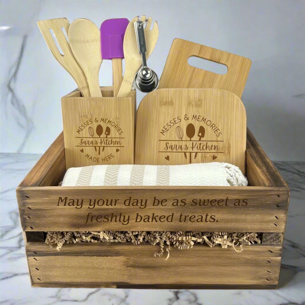 Personalized Culinary Cheers Birthday Gift Set for her, Customized Gifts for Women by Groovy Girl Gifts