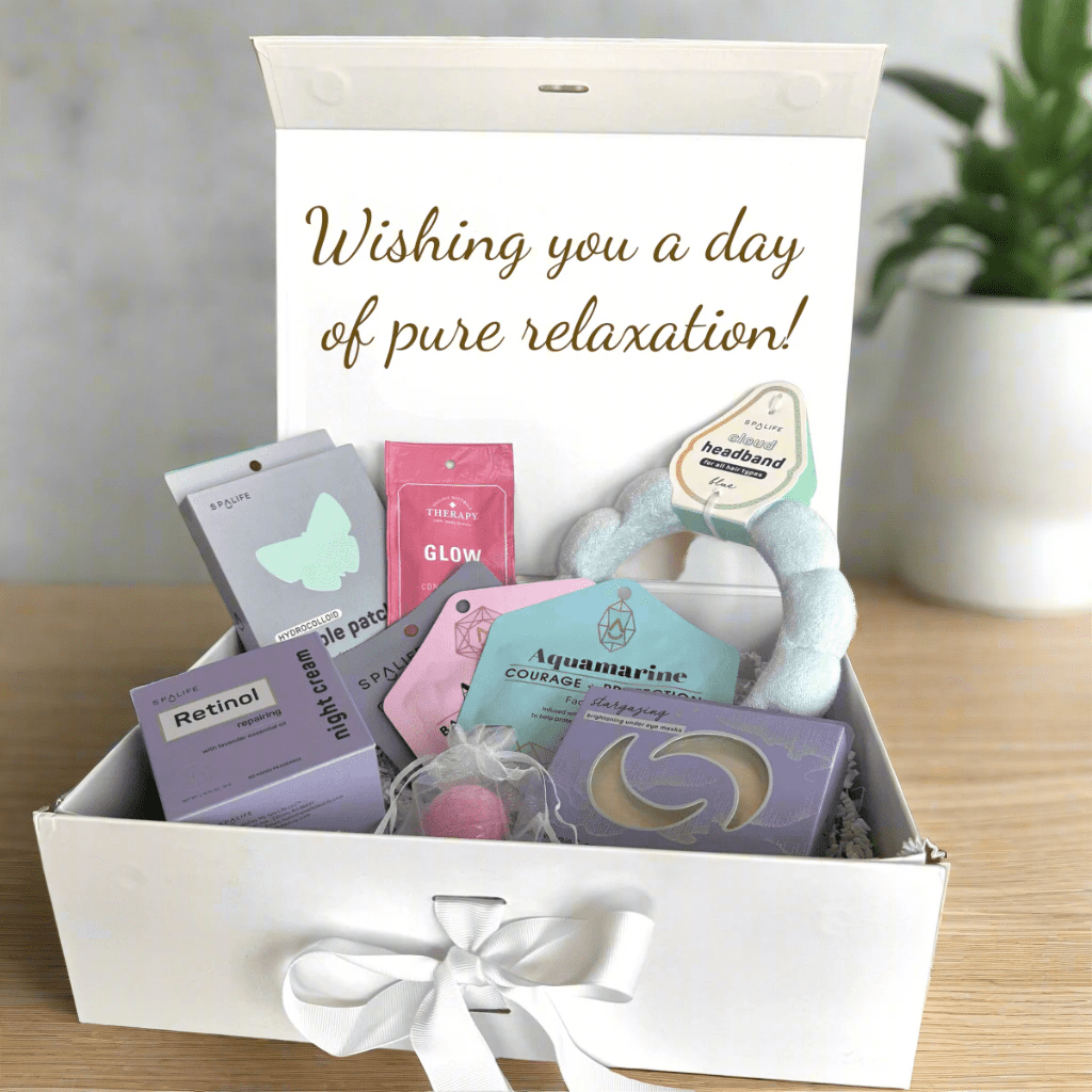 Bloom & Glow Personalized Spa Gift Set - Premium Facial Masks & Self-Care Box for Her