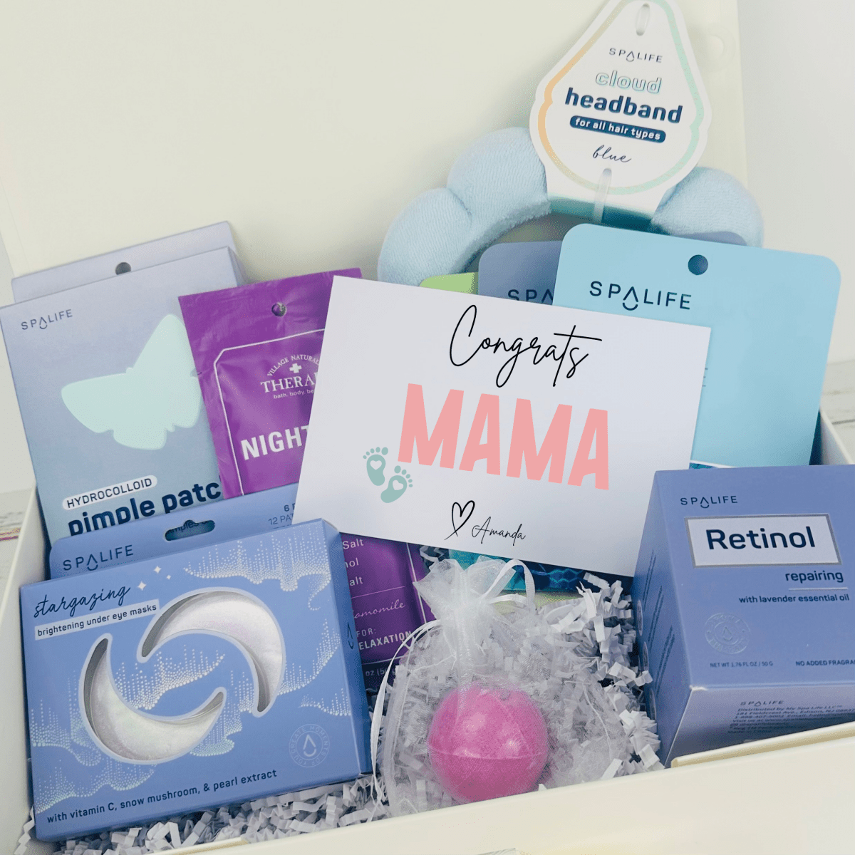 Personalized Expecting Mom Spa Set for her, Customized Gifts for Women by Groovy Girl Gifts