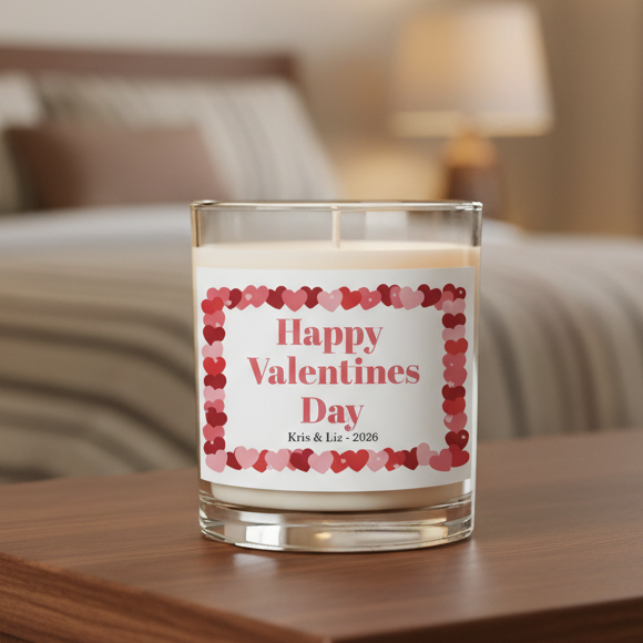 Couples Custom Message Candle