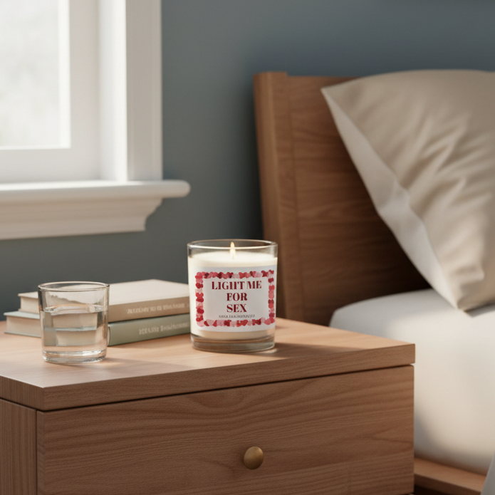 Couples Custom Message Candle