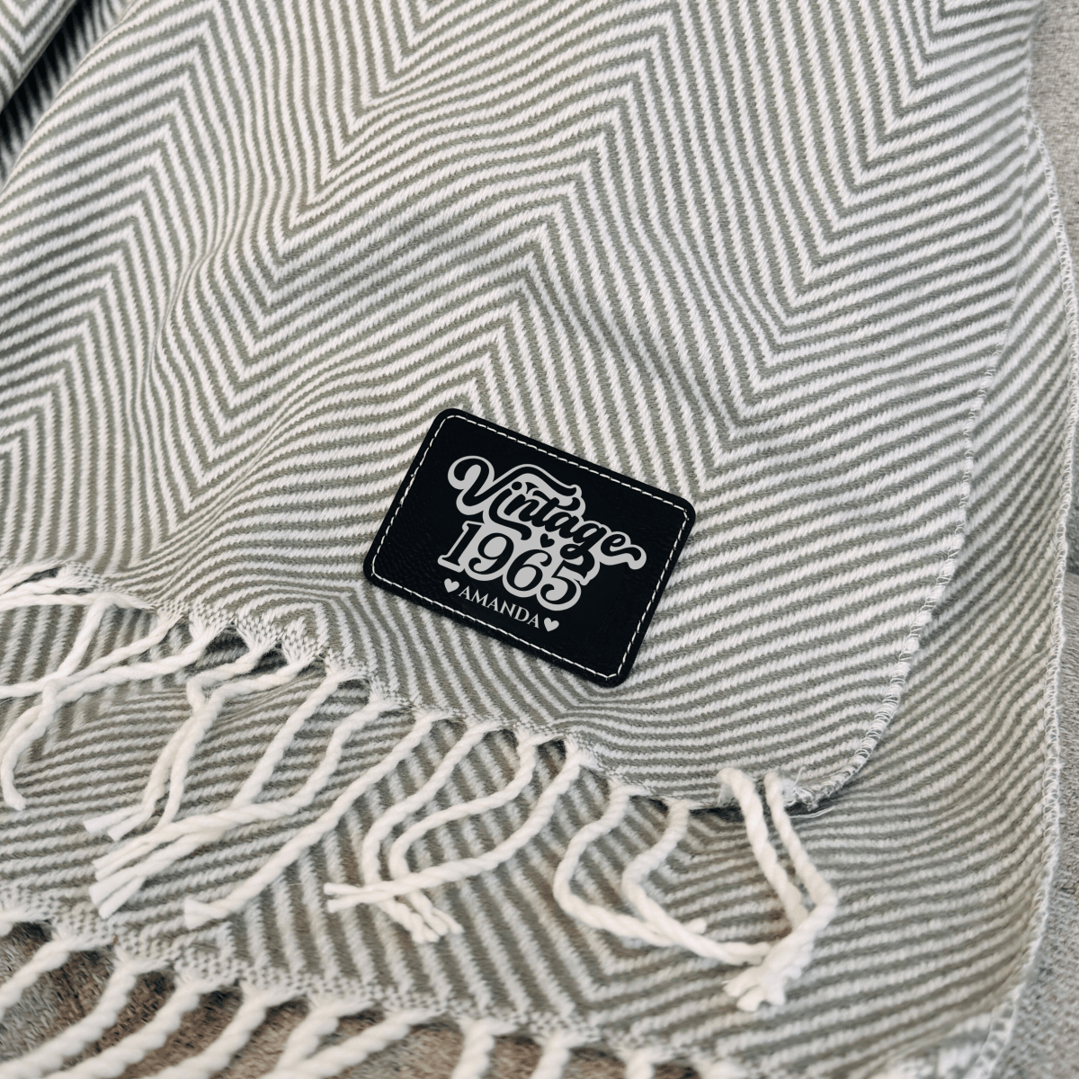 Personalized Timeless 60th Birthday Blanket for her, Customized Gifts for Women by Groovy Girl Gifts