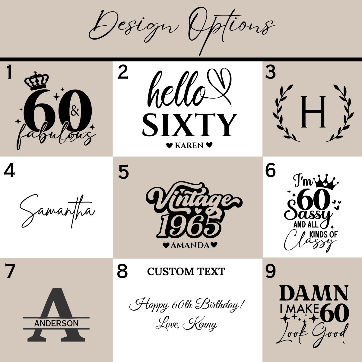 Personalized Timeless 60th Birthday Blanket for her, Customized Gifts for Women by Groovy Girl Gifts