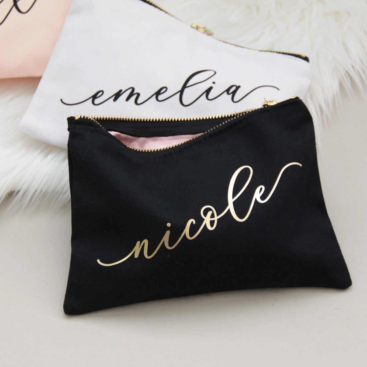 Personalized Cammys Cosmetic Clutch for her, Customized Gifts for Women by Groovy Girl Gifts