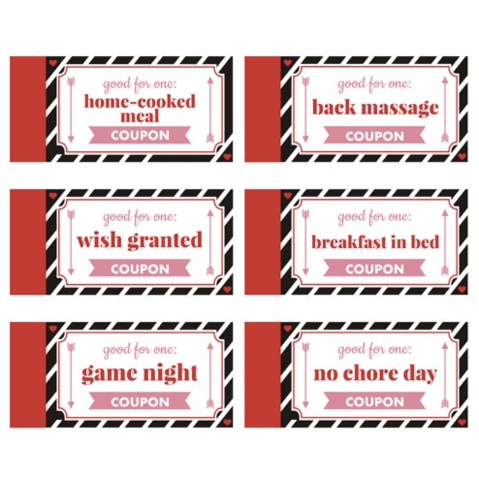 Card Holder Personalized Love Coupon Book