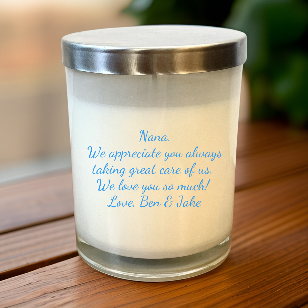 Sentimental Custom Mother's Day Candle