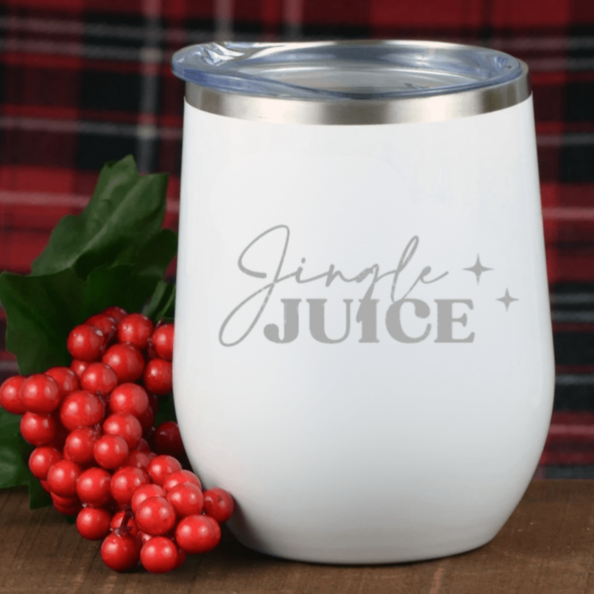 Personalized Christmas Wine Tumblers for her, Customized Gifts for Women by Groovy Girl Gifts