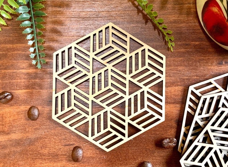 Coasters Geometric Coaster Set