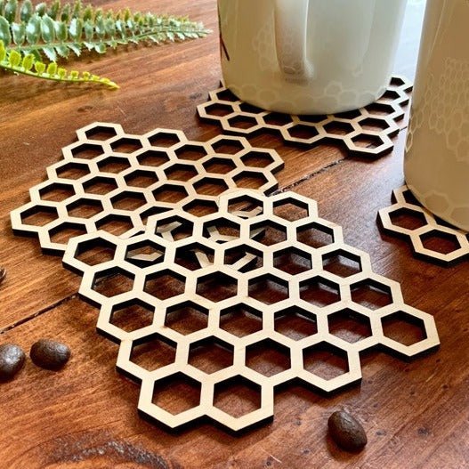 Coasters Honeycomb Coaster Set