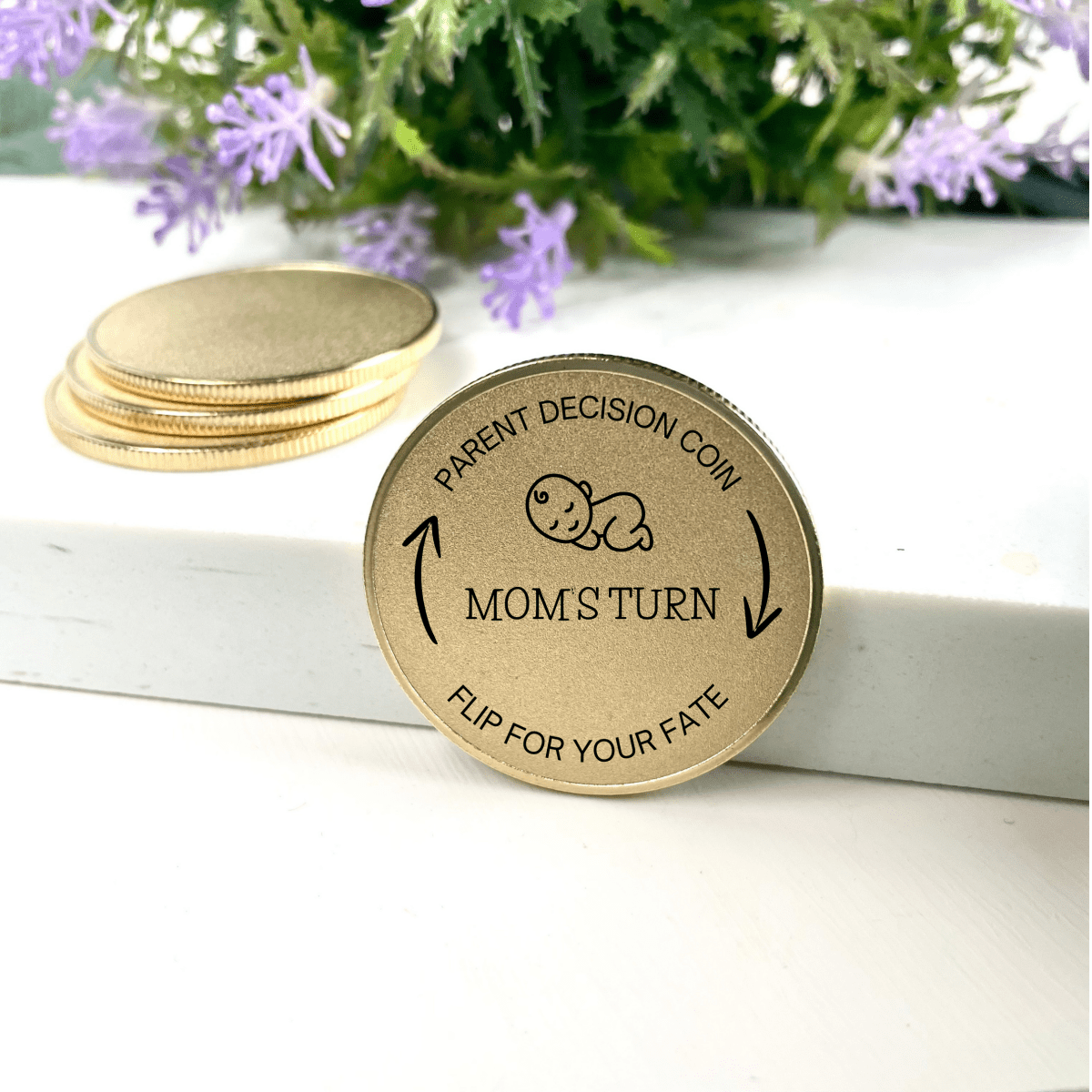 Personalized Parent Decision Coin for her, Customized Gifts for Women by Groovy Girl Gifts