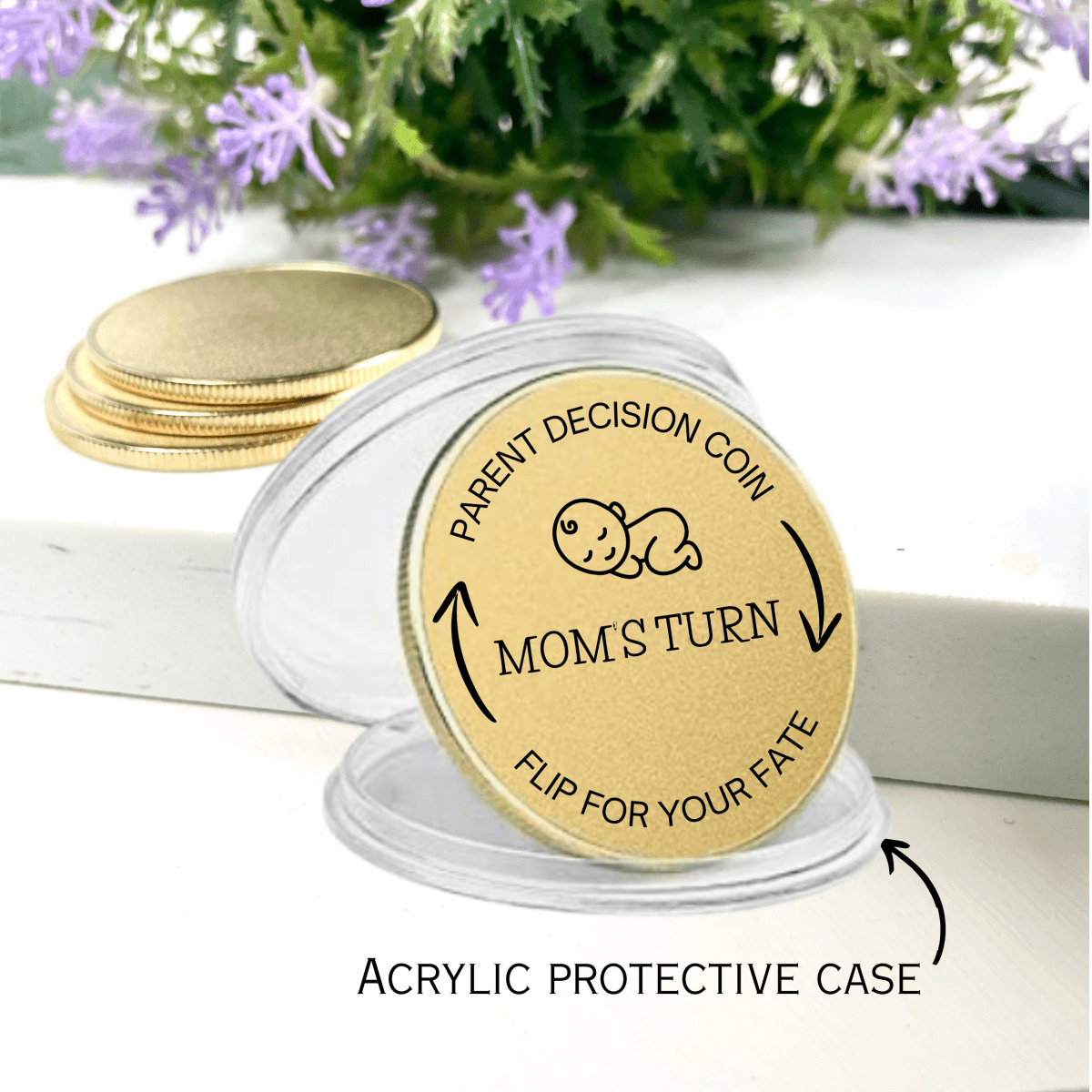 Personalized Parent Decision Coin for her, Customized Gifts for Women by Groovy Girl Gifts