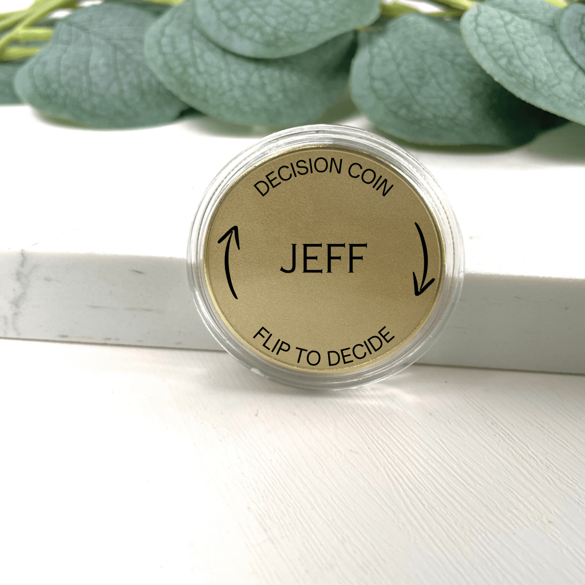 Personalized Personalized Decision Maker Coin for her, Customized Gifts for Women by Groovy Girl Gifts