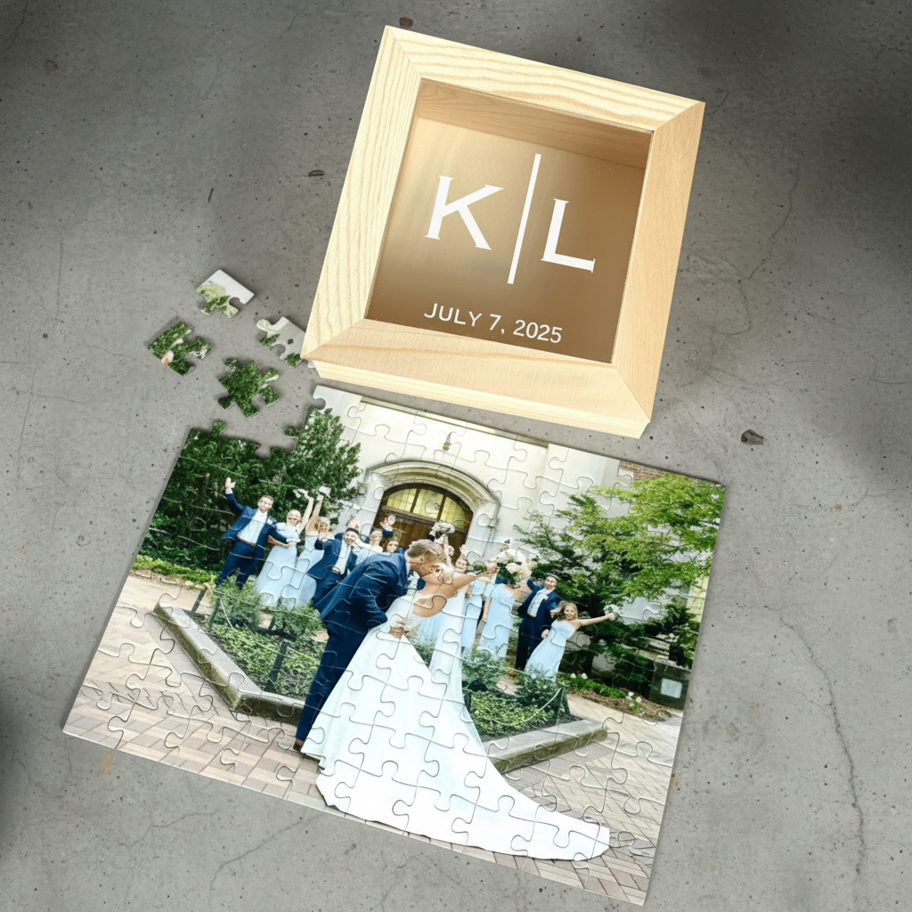 Personalized Forever Love Puzzle Keepsake for her, Customized Gifts for Women by Groovy Girl Gifts