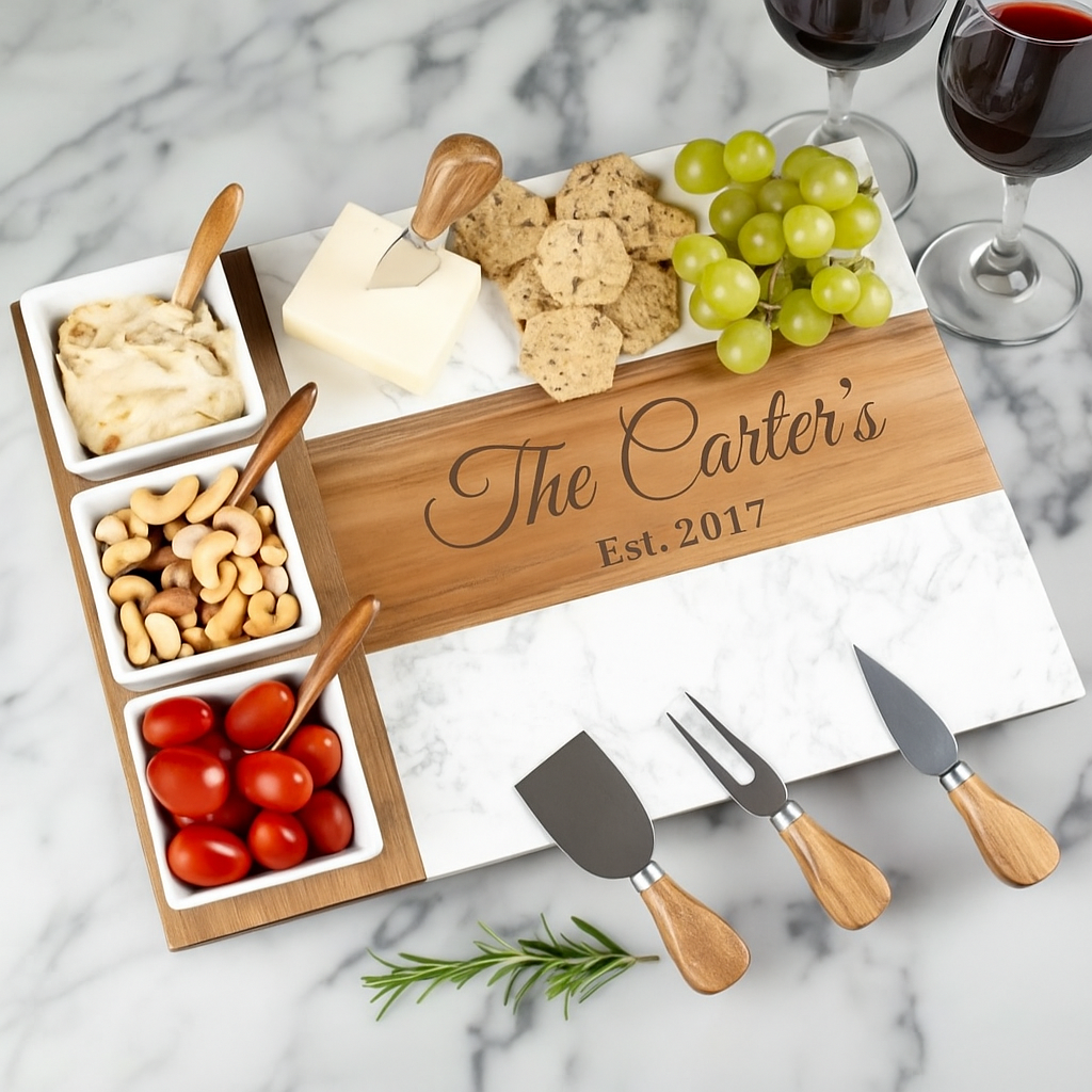 custom personalized charcuterie board