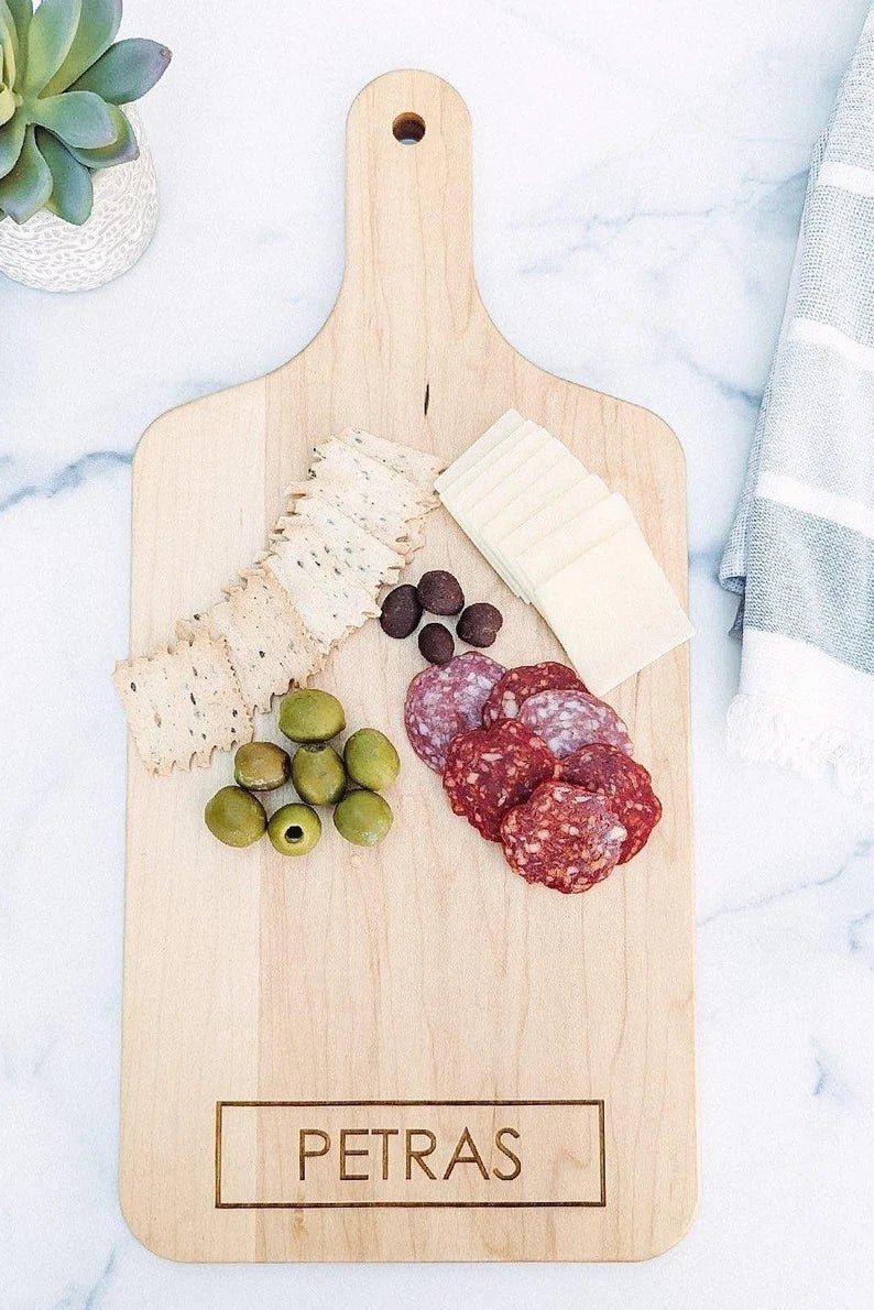 Cutting Board Personalized Wood Charcuterie Board