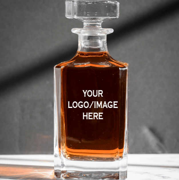 Personalized Custom Logo Decanter for her, Customized Gifts for Women by Groovy Girl Gifts